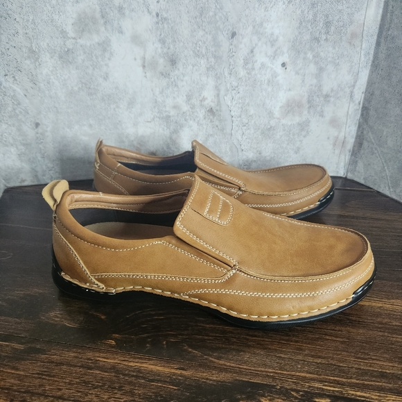 Mens Izod Forman Loafer Memory Foam Faux Leather  9M - Picture 5 of 8